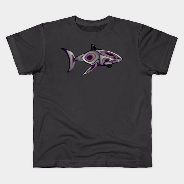 Shark Eyes Kids T-Shirt by Zenferren